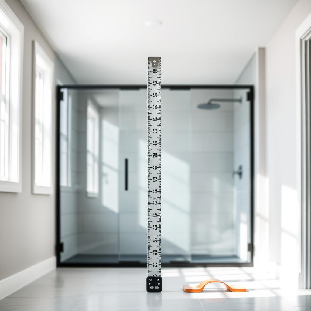 Custom shower enclosure measurements