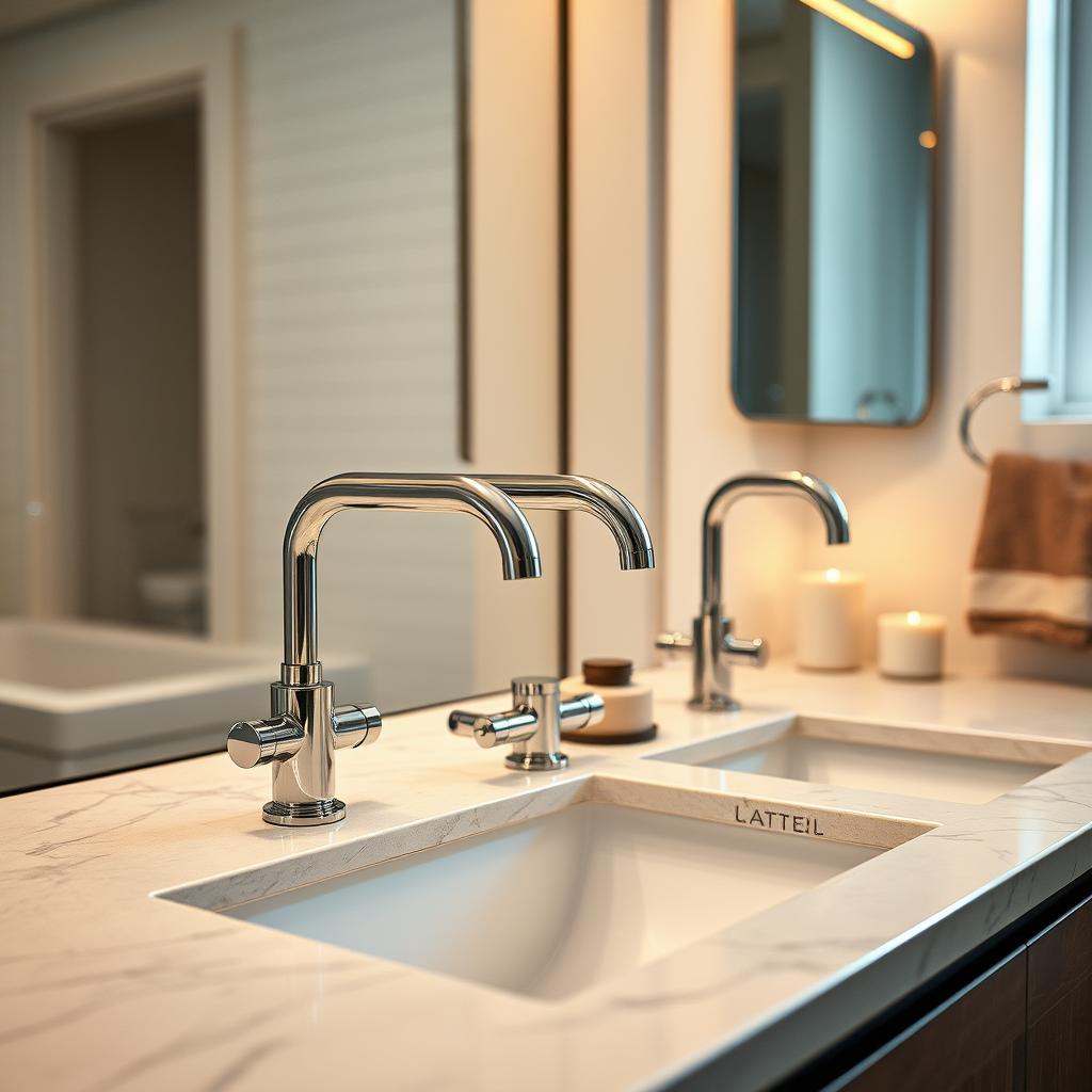 Luxury bathroom faucets and fixtures