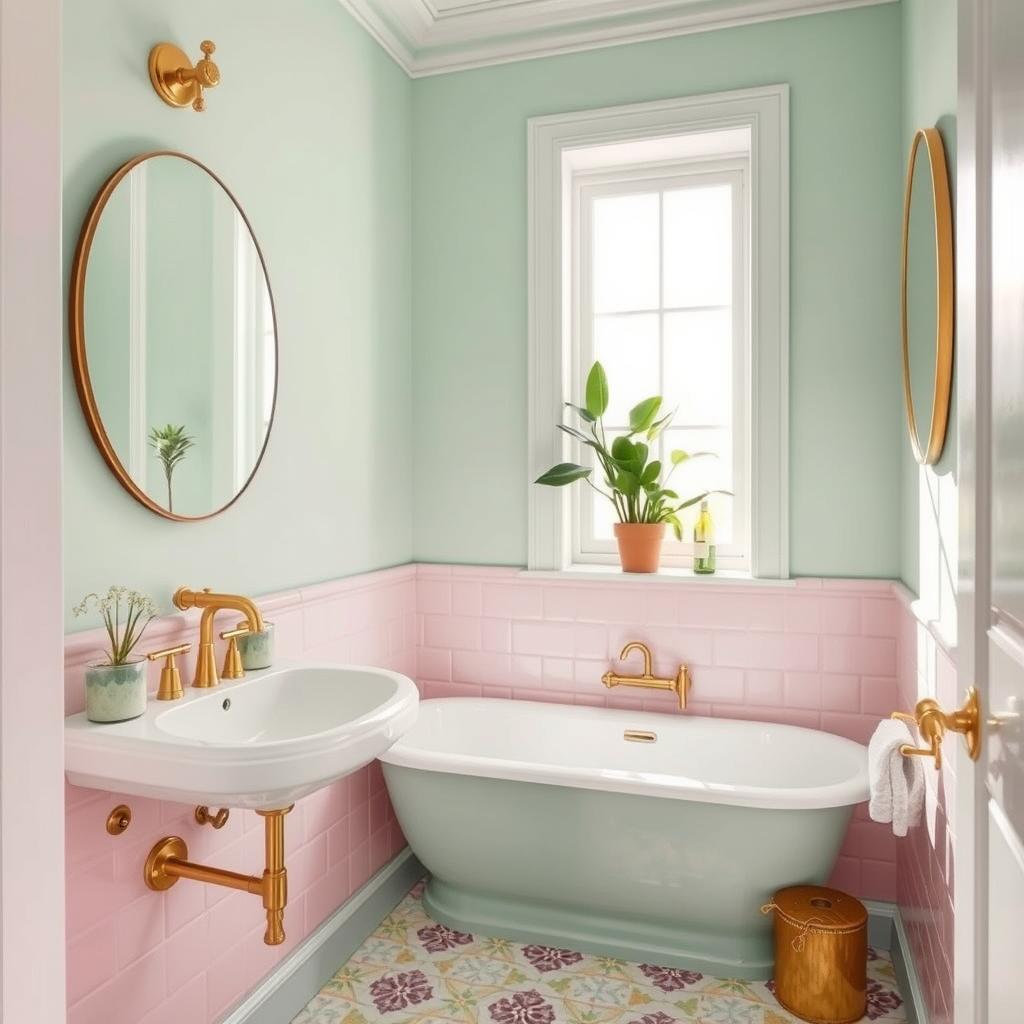 best color schemes for small bathrooms
