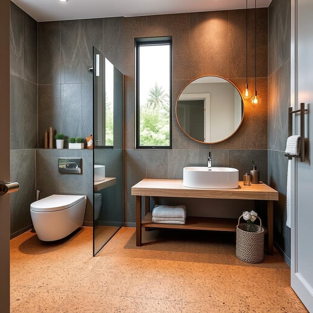 Visualize cork flooring in your bathroom renovation