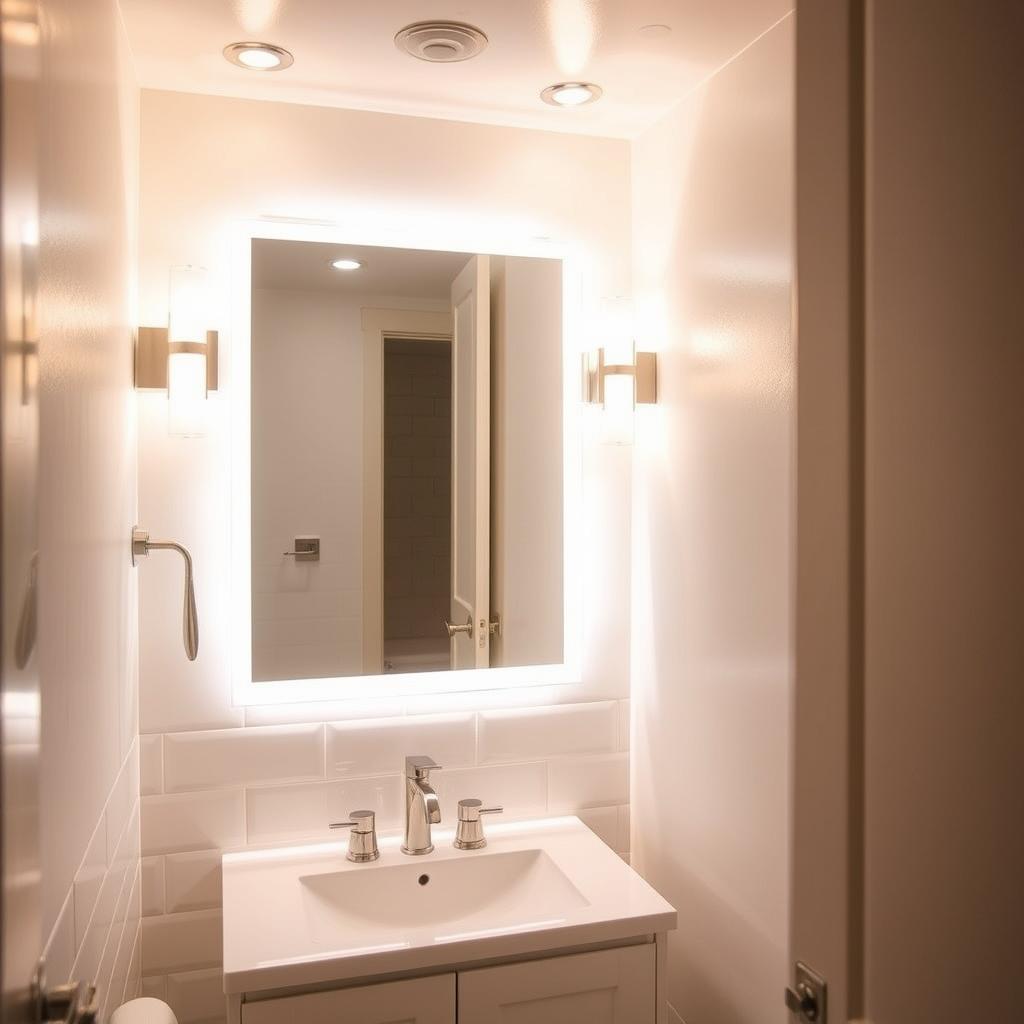 best lighting for small bathrooms