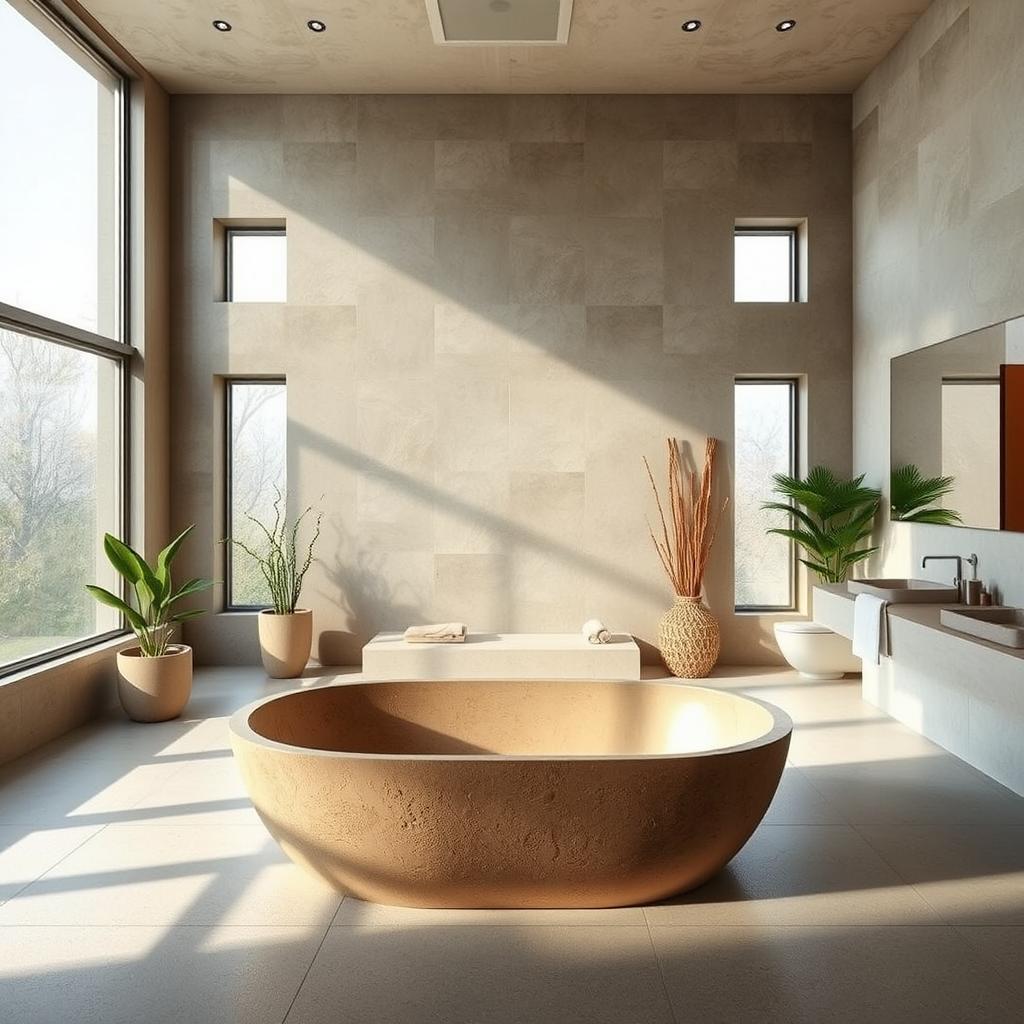 natural stone options for eco friendly bathrooms