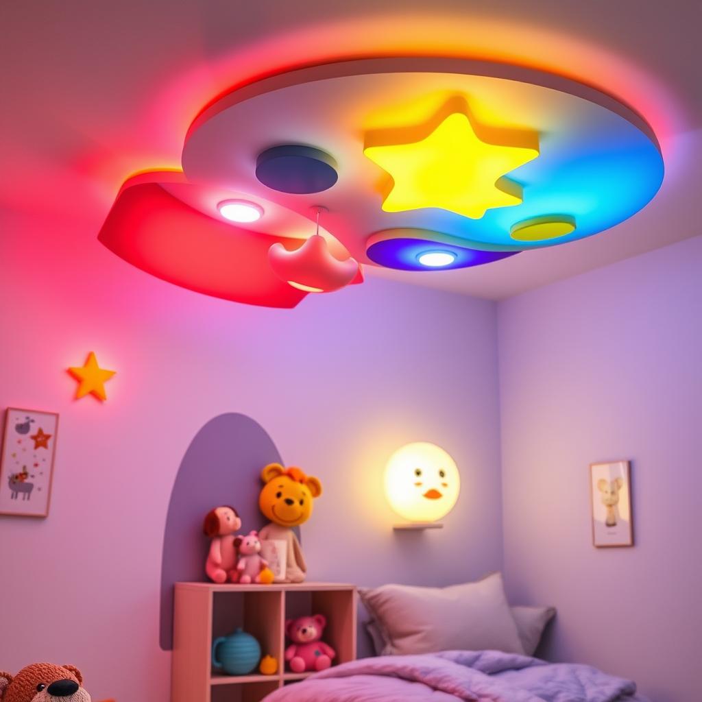 Image of a child-friendly LED light fixture Image of a child-friendly LED light fixture
