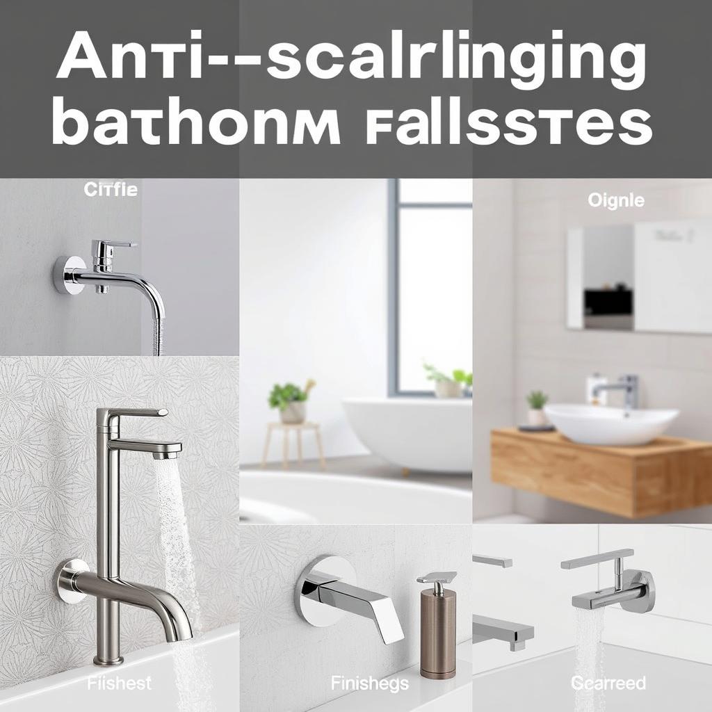 Image of various anti-scalding bathroom fixtures with different finishes Image of various anti-scalding bathroom fixtures with different finishes