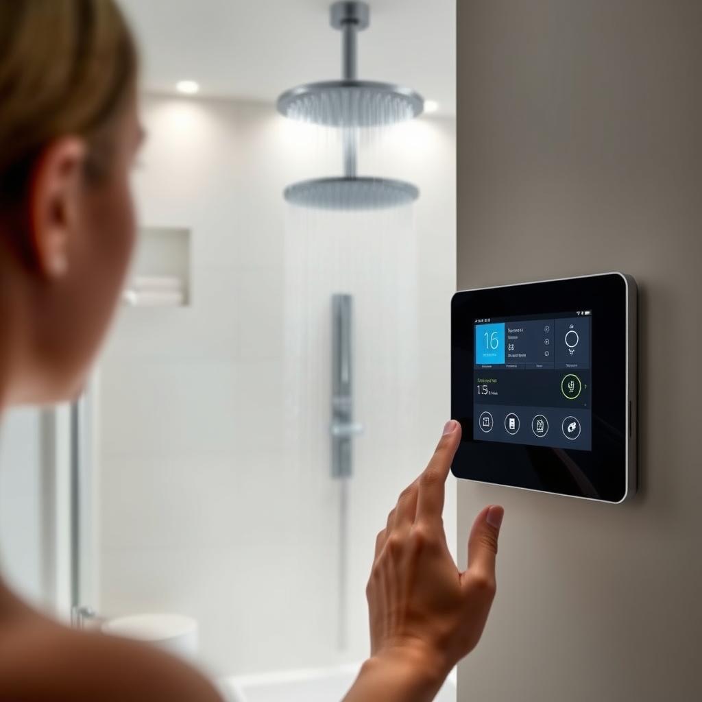 smart showers with app control