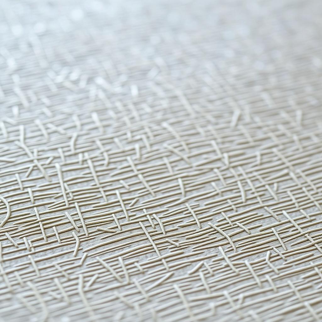 A finely textured surface with a delicate, organic pattern resembling interwoven strands or reseeded fronts. The intricate design features a mix of subtle gradients and soft, undulating lines that create a tactile, visually engaging appearance. The lighting is soft and diffused, highlighting the dimensional qualities of the texture and lending a warm, inviting atmosphere. The angle captures the surface at a slight oblique, emphasizing the depth and nuanced details. This versatile, mixed-material aesthetic would complement the modern, minimalist cabinetry design highlighted in the article. A finely textured surface with a delicate, organic pattern resembling interwoven strands or reseeded fronts. The intricate design features a mix of subtle gradients and soft, undulating lines that create a tactile, visually engaging appearance. The lighting is soft and diffused, highlighting the dimensional qualities of the texture and lending a warm, inviting atmosphere. The angle captures the surface at a slight oblique, emphasizing the depth and nuanced details. This versatile, mixed-material aesthetic would complement the modern, minimalist cabinetry design highlighted in the article.