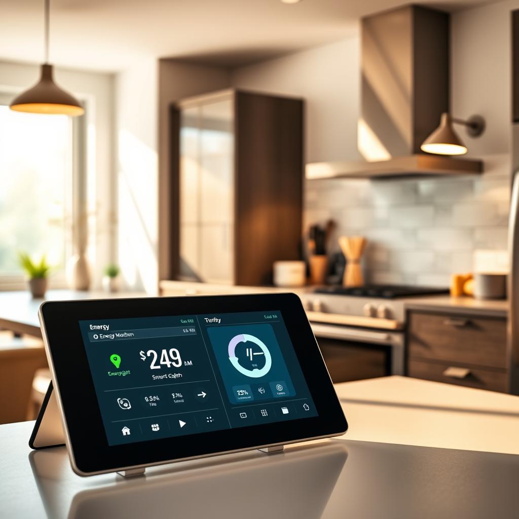 Monitoring Module In Kitchen Smart Home Tech For Energy Monitoring